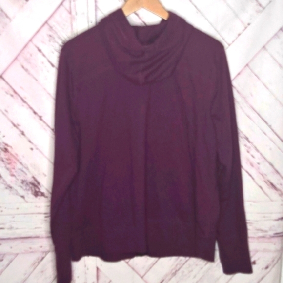 Xersion Maroon Burgundy Zip Up Sweatshirt Hooded Jacket - Picture 3 of 3